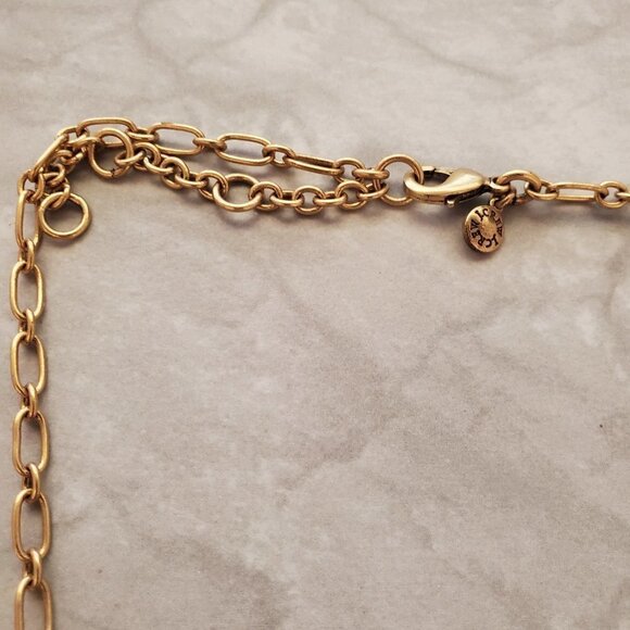 ✨ J.Crew Orange Touple Rhinestones Crystals Cluster Statement Necklace ✨ - Picture 9 of 15